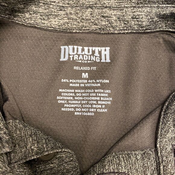 Duluth Trading Co Polo Shirt Men's Medium Polyester Relaxed Fit Golf Performance - Picture 4 of 10